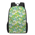 Palm Tree Banana Pattern Print 17 Inch Backpack