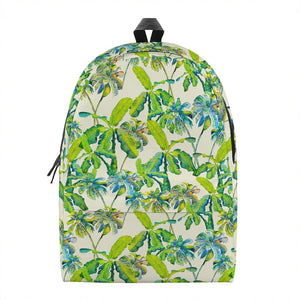 Palm Tree Banana Pattern Print Backpack