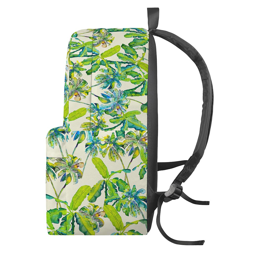 Palm Tree Banana Pattern Print Backpack