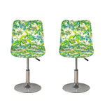 Palm Tree Banana Pattern Print Bar Stool Covers