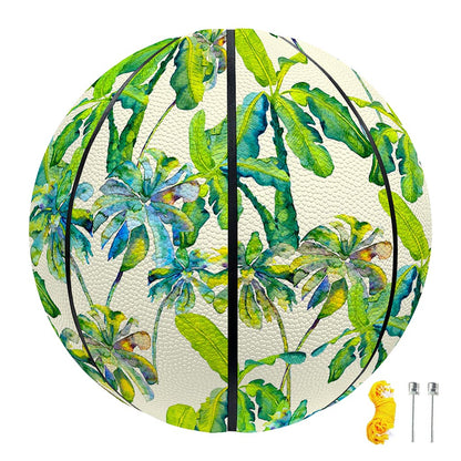 Palm Tree Banana Pattern Print Basketball