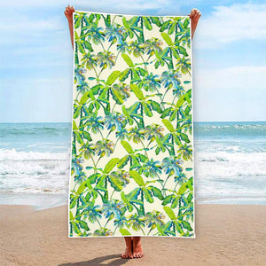 Palm Tree Banana Pattern Print Beach Towel