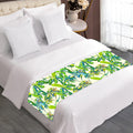 Palm Tree Banana Pattern Print Bed Runner