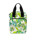 Palm Tree Banana Pattern Print Bible Tote Bag