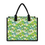 Palm Tree Banana Pattern Print Canvas Tote Bag