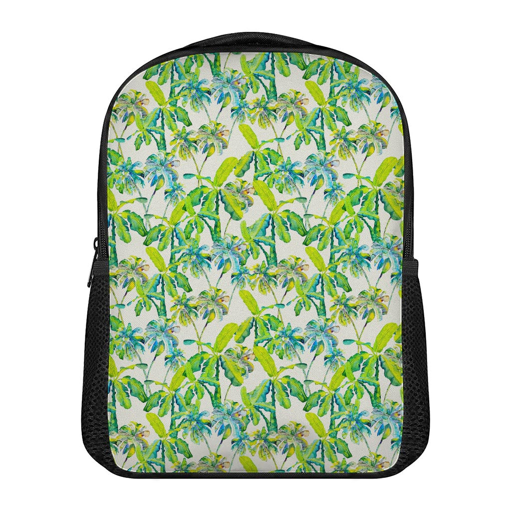 Palm Tree Banana Pattern Print Casual Backpack