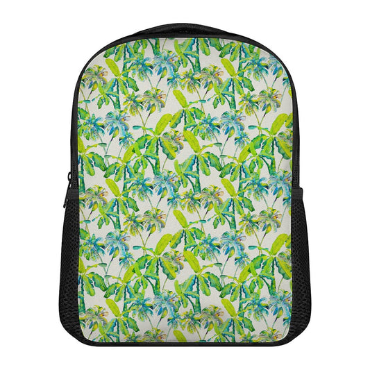 Palm Tree Banana Pattern Print Casual Backpack