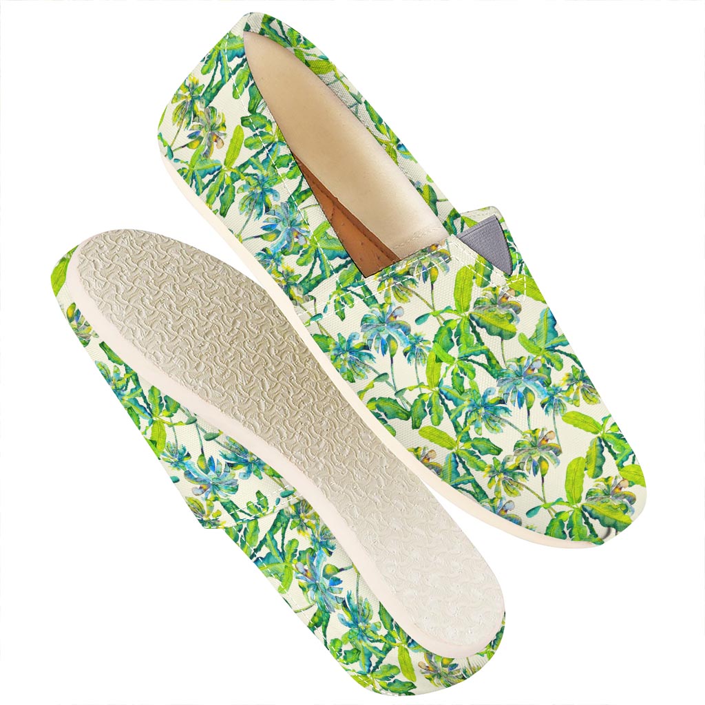 Palm Tree Banana Pattern Print Casual Shoes