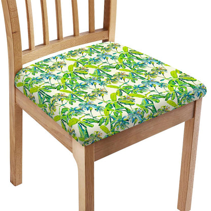 Palm Tree Banana Pattern Print Chair Cushion Cover