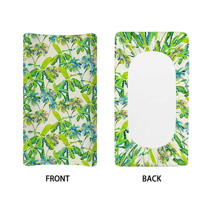 Palm Tree Banana Pattern Print Changing Pad Cover