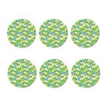 Palm Tree Banana Pattern Print Coaster Set