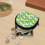 Palm Tree Banana Pattern Print Coin Purse