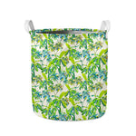 Palm Tree Banana Pattern Print Collapsible Laundry Basket