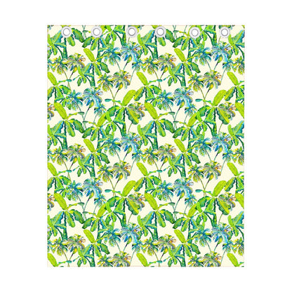 Palm Tree Banana Pattern Print Curtain