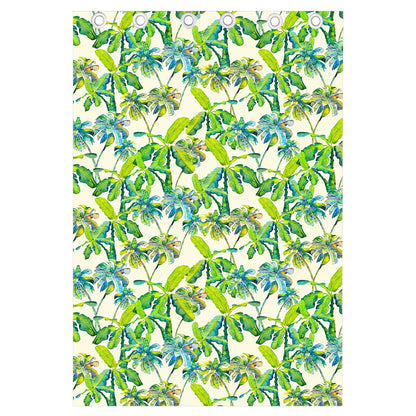 Palm Tree Banana Pattern Print Curtain