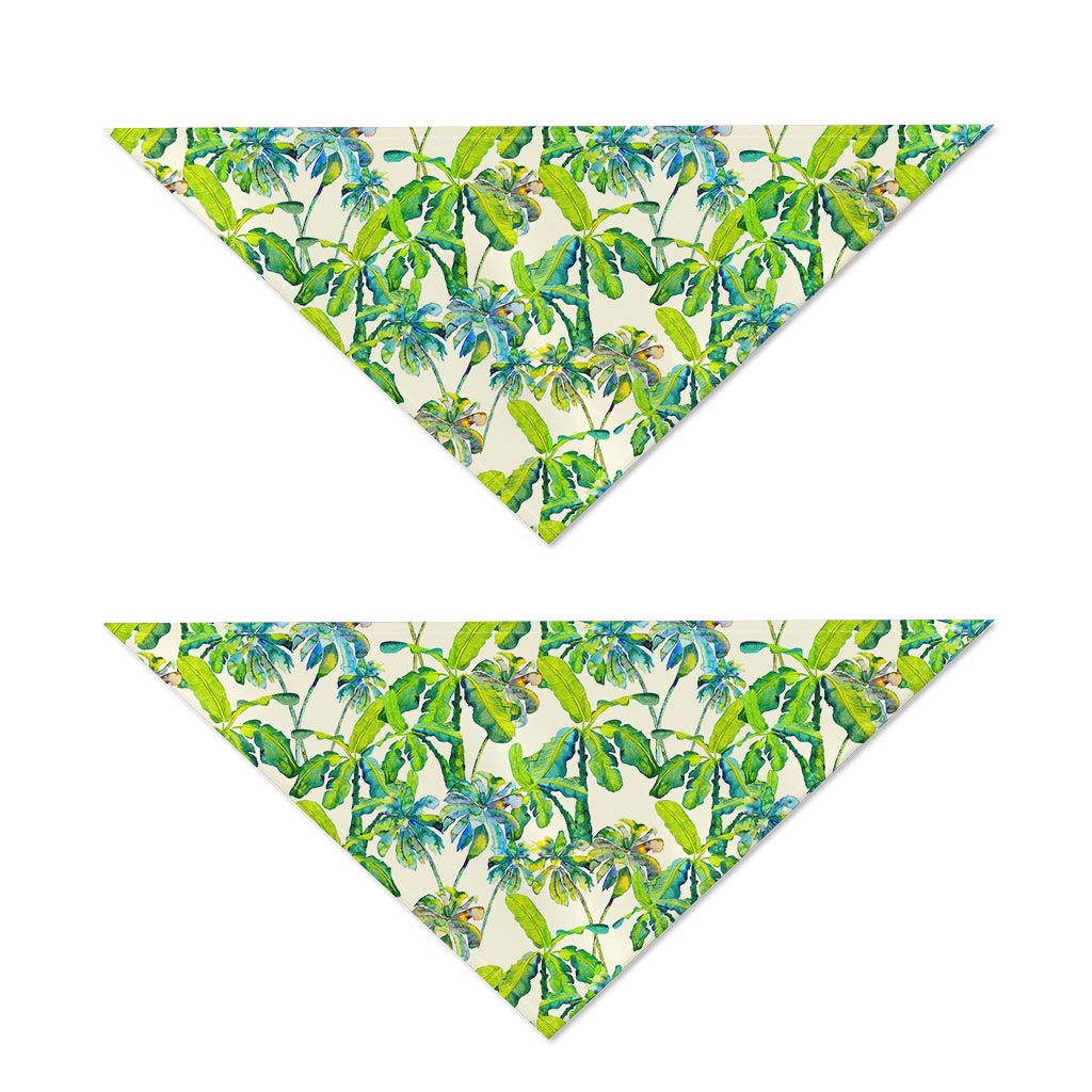 Palm Tree Banana Pattern Print Dog Bandana