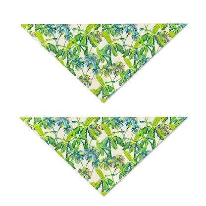 Palm Tree Banana Pattern Print Dog Bandana