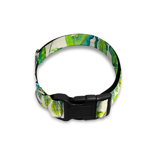 Palm Tree Banana Pattern Print Dog Collar
