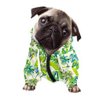 Palm Tree Banana Pattern Print Dog Zip Up Hoodie