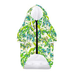 Palm Tree Banana Pattern Print Dog Zip Up Hoodie