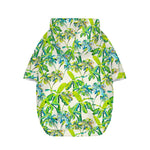 Palm Tree Banana Pattern Print Dog Zip Up Hoodie