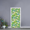 Palm Tree Banana Pattern Print Door Sticker