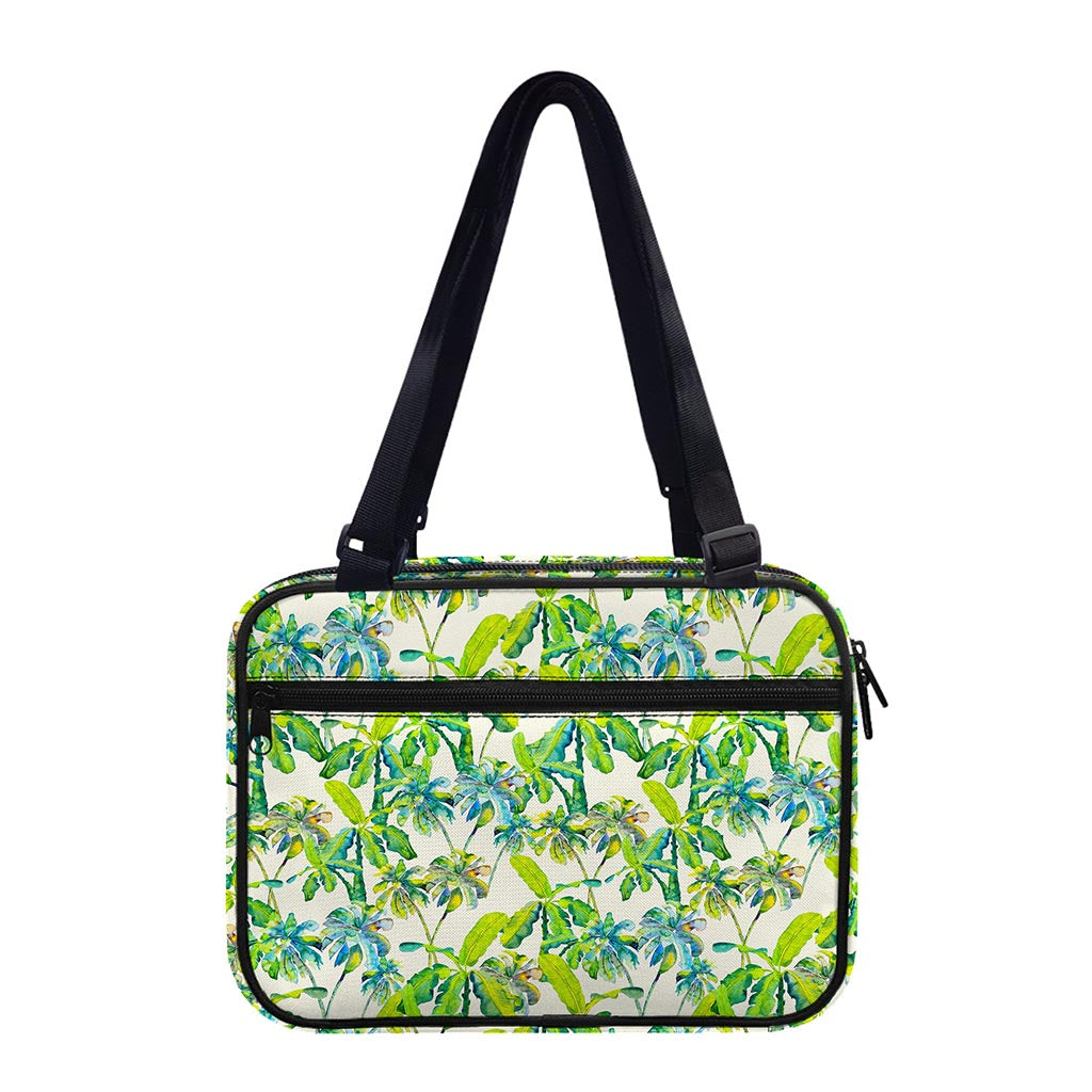 Palm Tree Banana Pattern Print Double Strap Bible Bag