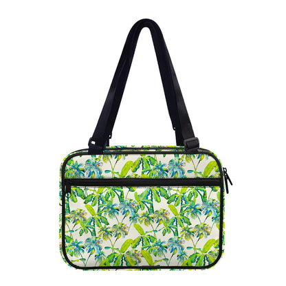 Palm Tree Banana Pattern Print Double Strap Bible Bag