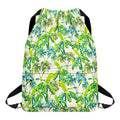 Palm Tree Banana Pattern Print Drawstring Backpack