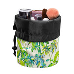 Palm Tree Banana Pattern Print Drawstring Makeup Bag