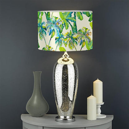 Palm Tree Banana Pattern Print Drum Lamp Shade