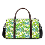 Palm Tree Banana Pattern Print Duffle Bag