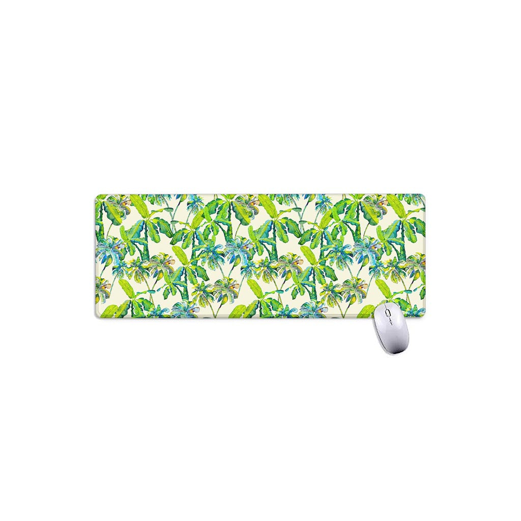 Palm Tree Banana Pattern Print Extended Mouse Pad