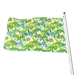 Palm Tree Banana Pattern Print Flag