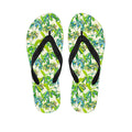 Palm Tree Banana Pattern Print Flip Flops