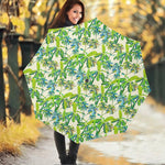 Palm Tree Banana Pattern Print Foldable Umbrella