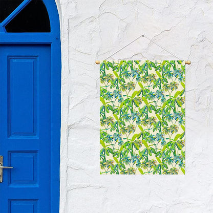 Palm Tree Banana Pattern Print Garden Flag