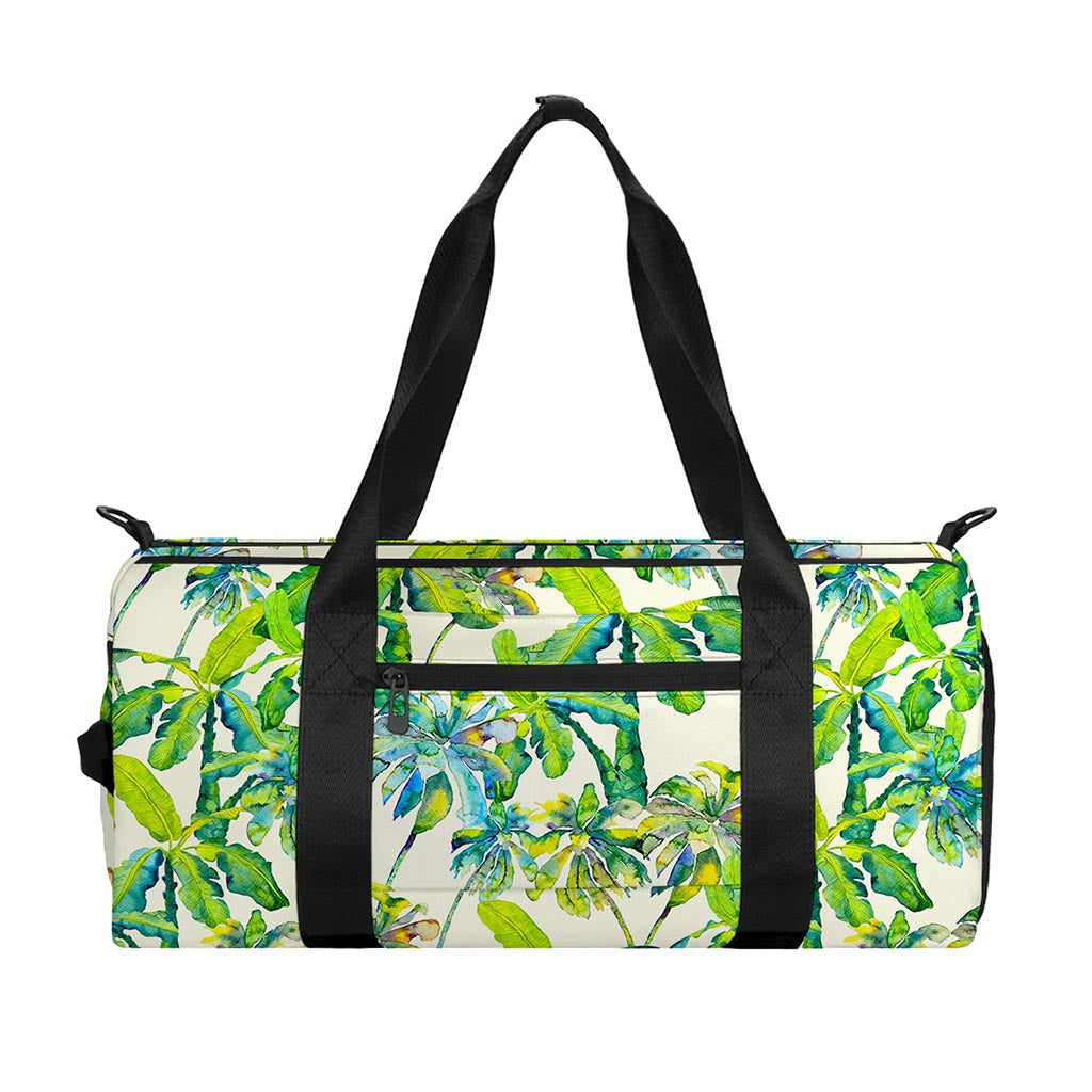 Palm Tree Banana Pattern Print Gym Bag