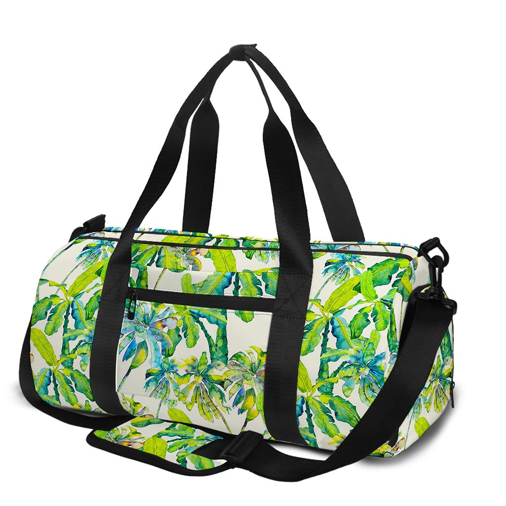 Palm Tree Banana Pattern Print Gym Bag
