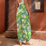 Palm Tree Banana Pattern Print Harem Pants