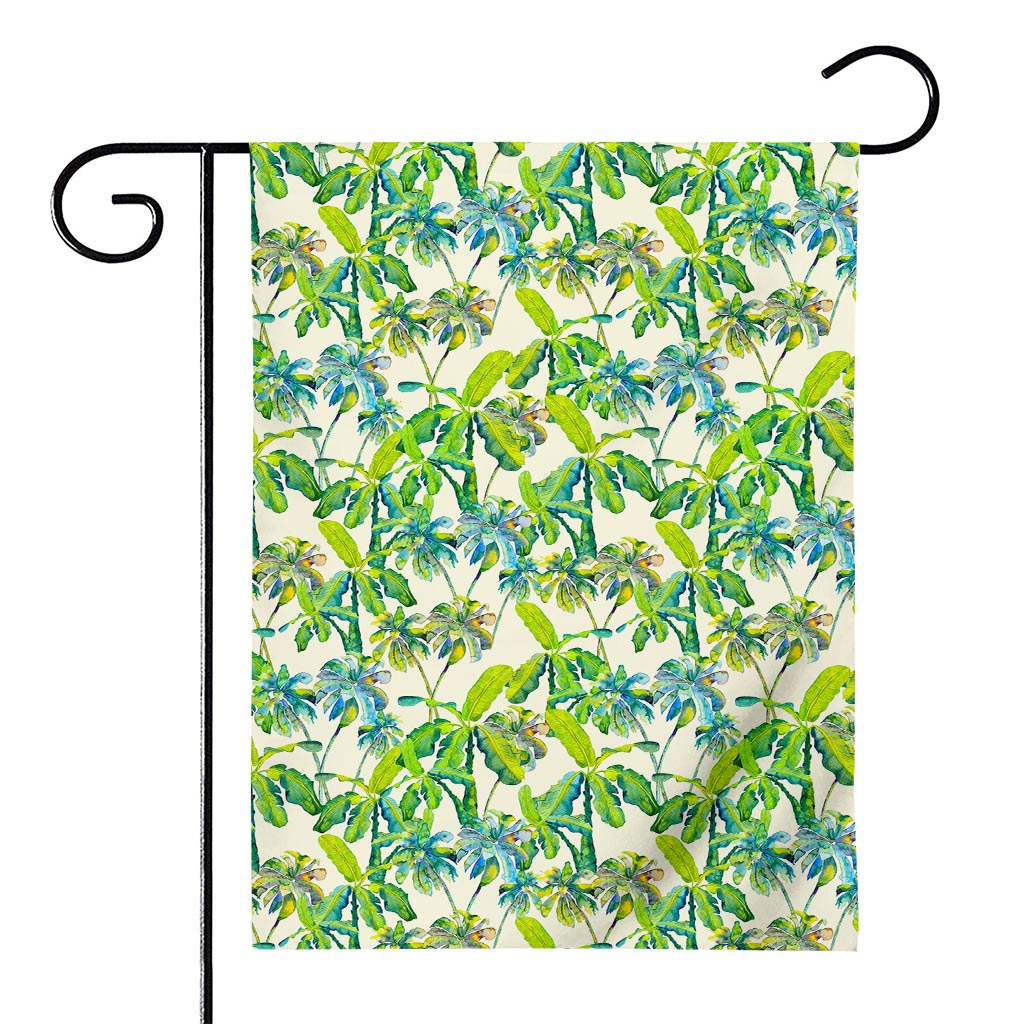 Palm Tree Banana Pattern Print House Flag