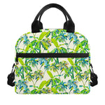 Palm Tree Banana Pattern Print Insulated Lunch Bag