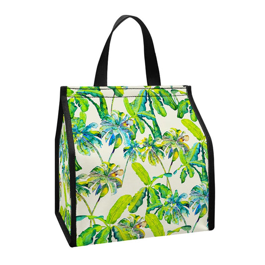 Palm Tree Banana Pattern Print Insulated Lunch Tote