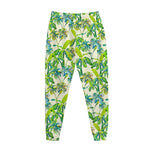 Palm Tree Banana Pattern Print Jogger Pants