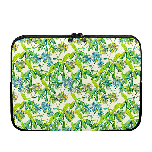 Palm Tree Banana Pattern Print Laptop Sleeve