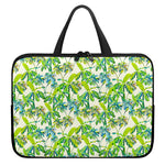Palm Tree Banana Pattern Print Laptop Sleeve With Handle