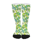 Palm Tree Banana Pattern Print Long Socks