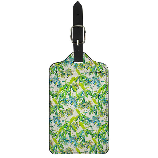 Palm Tree Banana Pattern Print Luggage Tag
