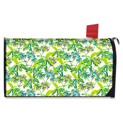 Palm Tree Banana Pattern Print Mailbox Cover