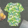 Palm Tree Banana Pattern Print Men's Bodysuit